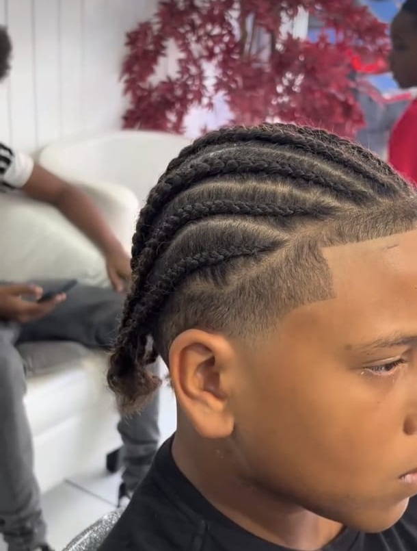 Tresses collées avec dégradé réalisées chez Ciseaux d'Or