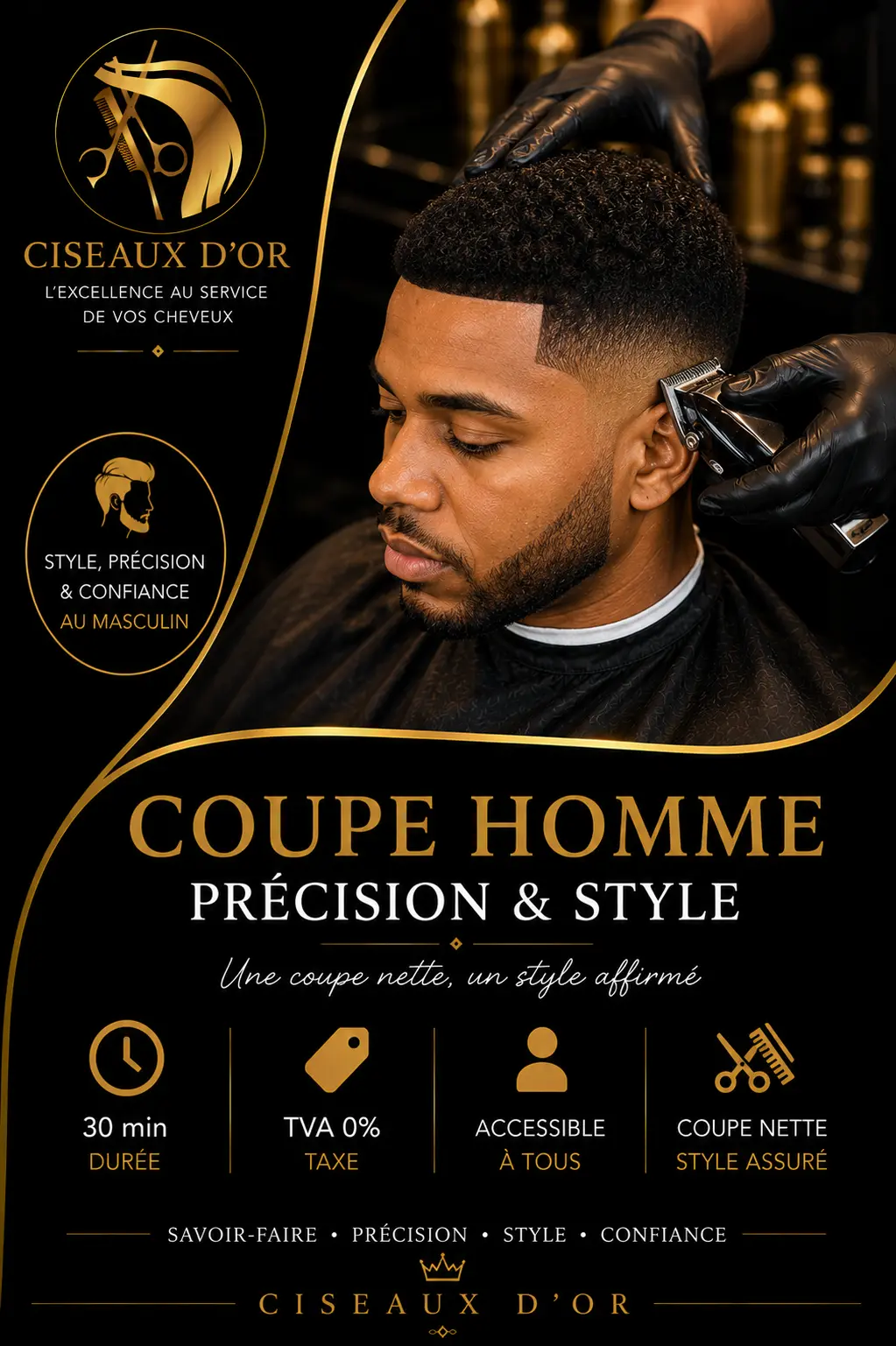 Coupe homme — Ciseaux d'Or