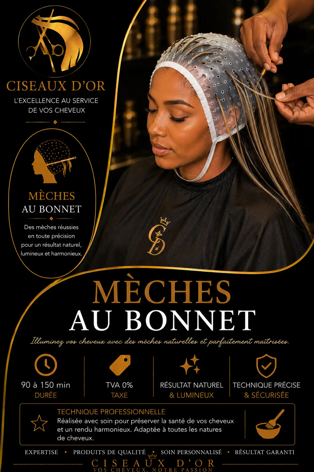 Mèches au bonnet — Ciseaux d'Or
